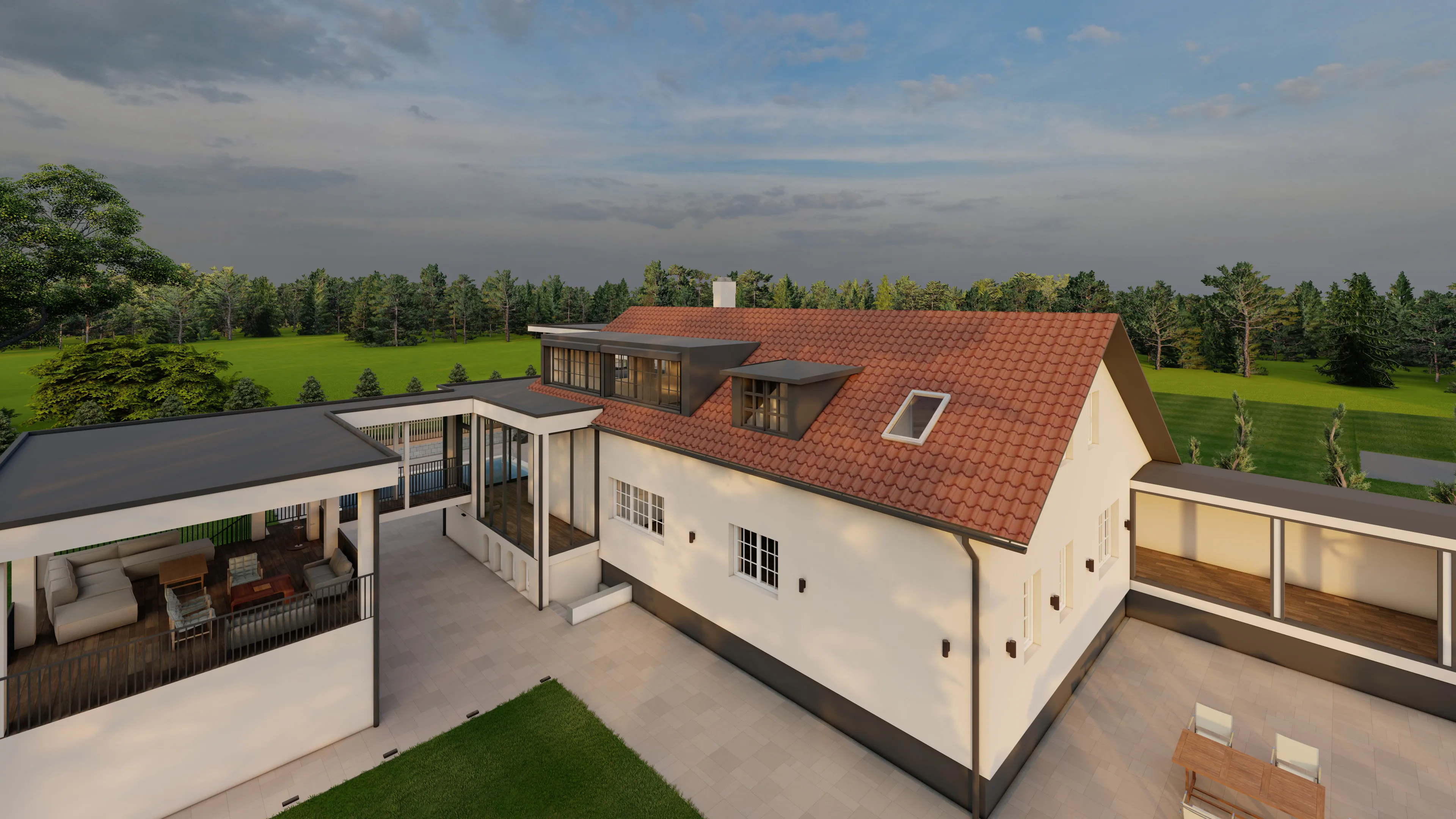 SOUKROMÝ RODINNÝ DŮM — Jižní Čechy — RA DESIGN