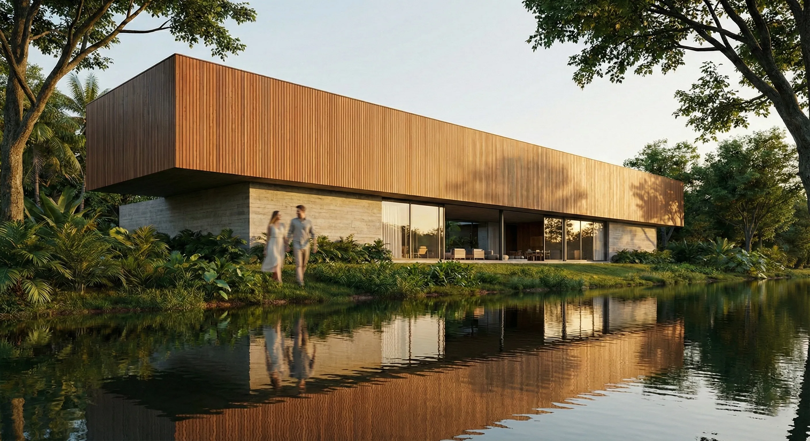 RIVERSIDE RESIDENCE — Riverside Forest Setting — RA DESIGN