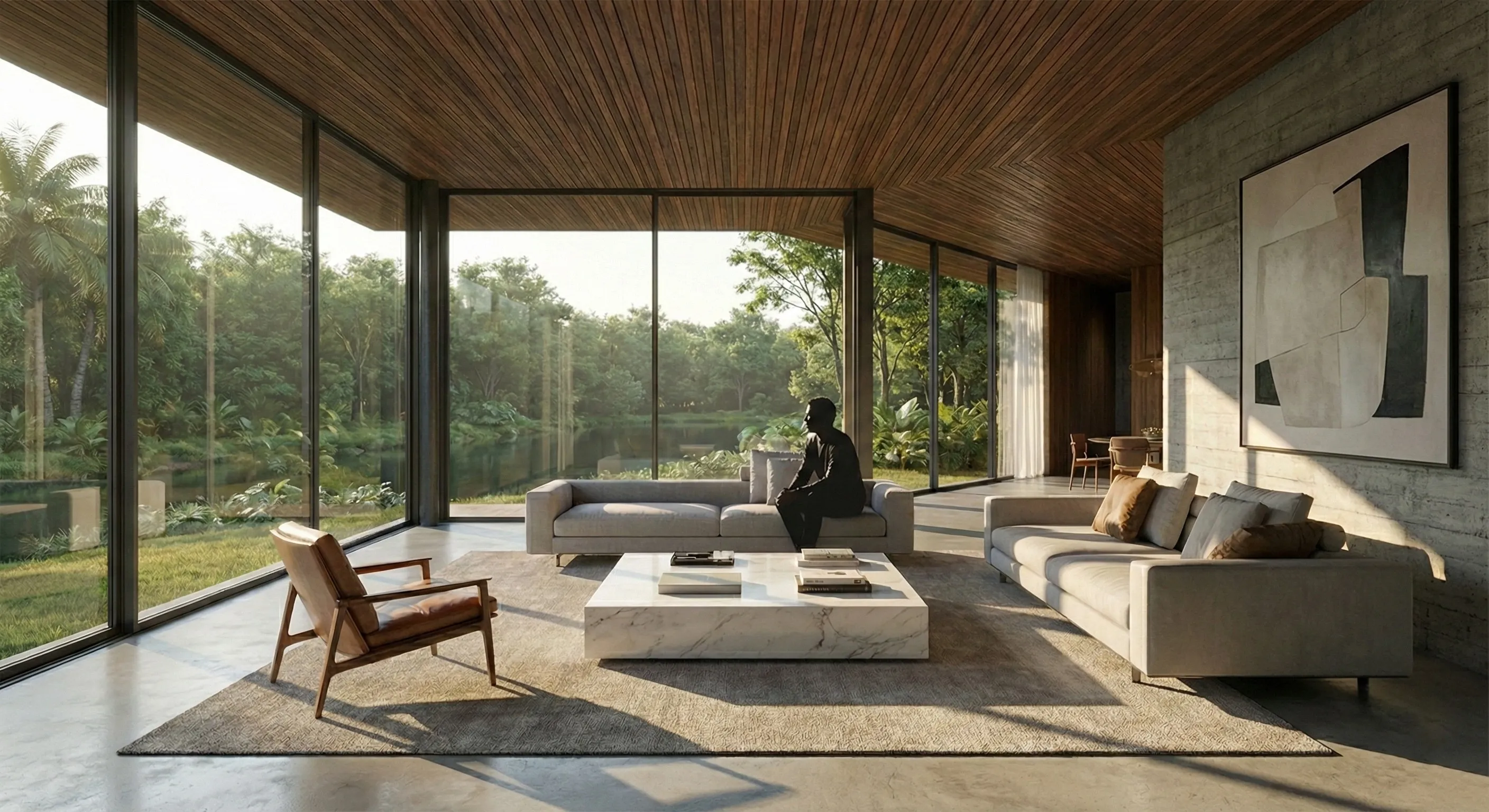 RIVERSIDE RESIDENCE — Riverside Forest Setting — RA DESIGN