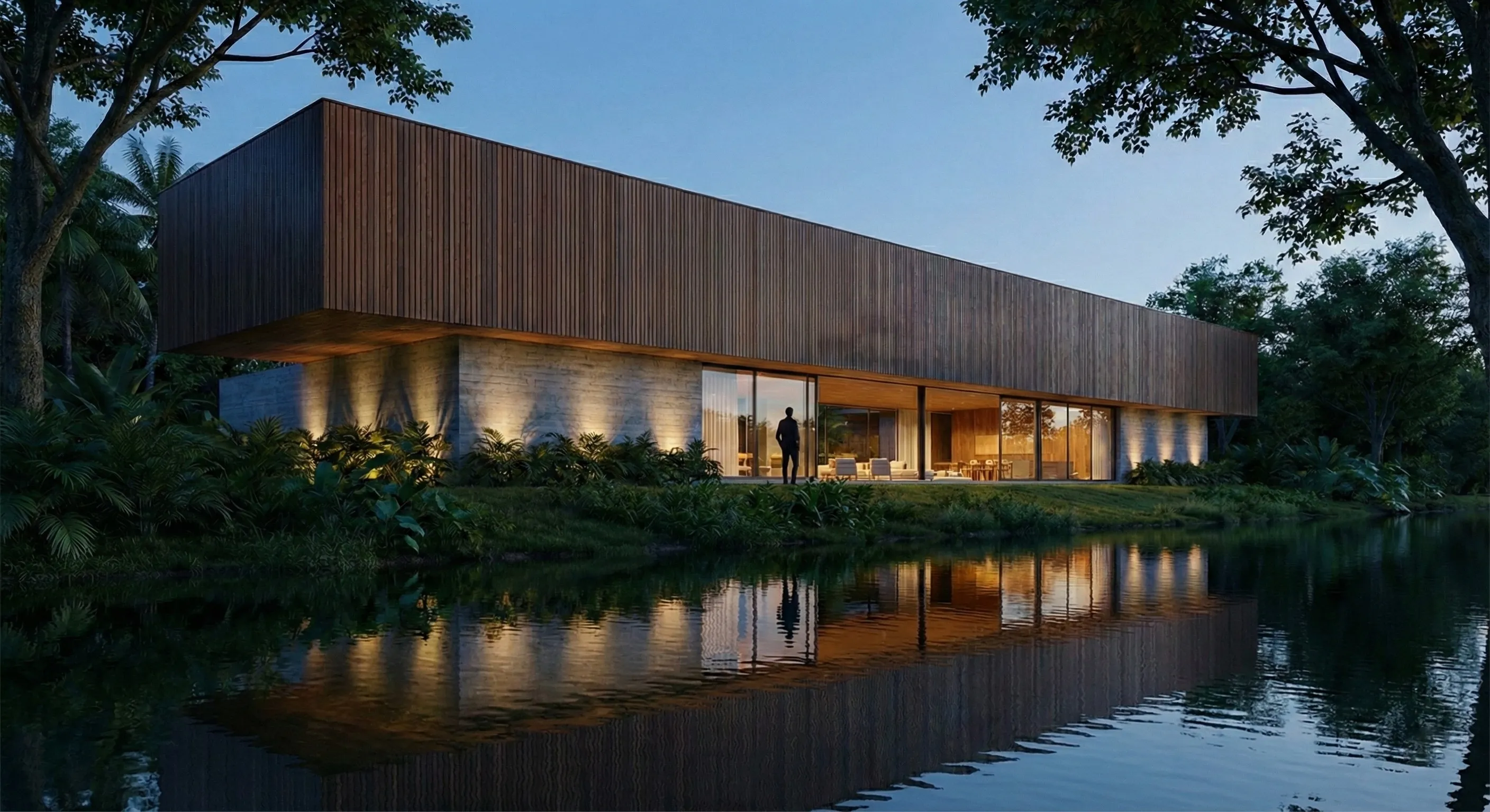 RIVERSIDE RESIDENCE — Riverside Forest Setting — RA DESIGN